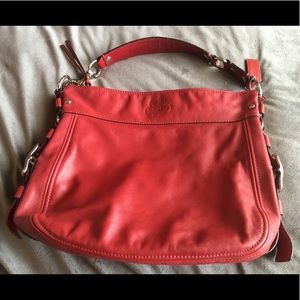 Red Leather Coach Purse